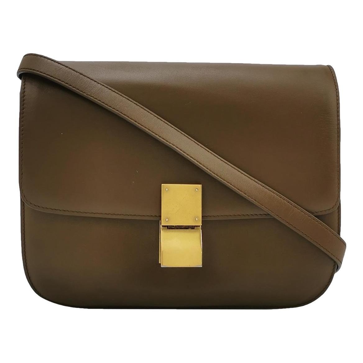 Classic leather crossbody bag