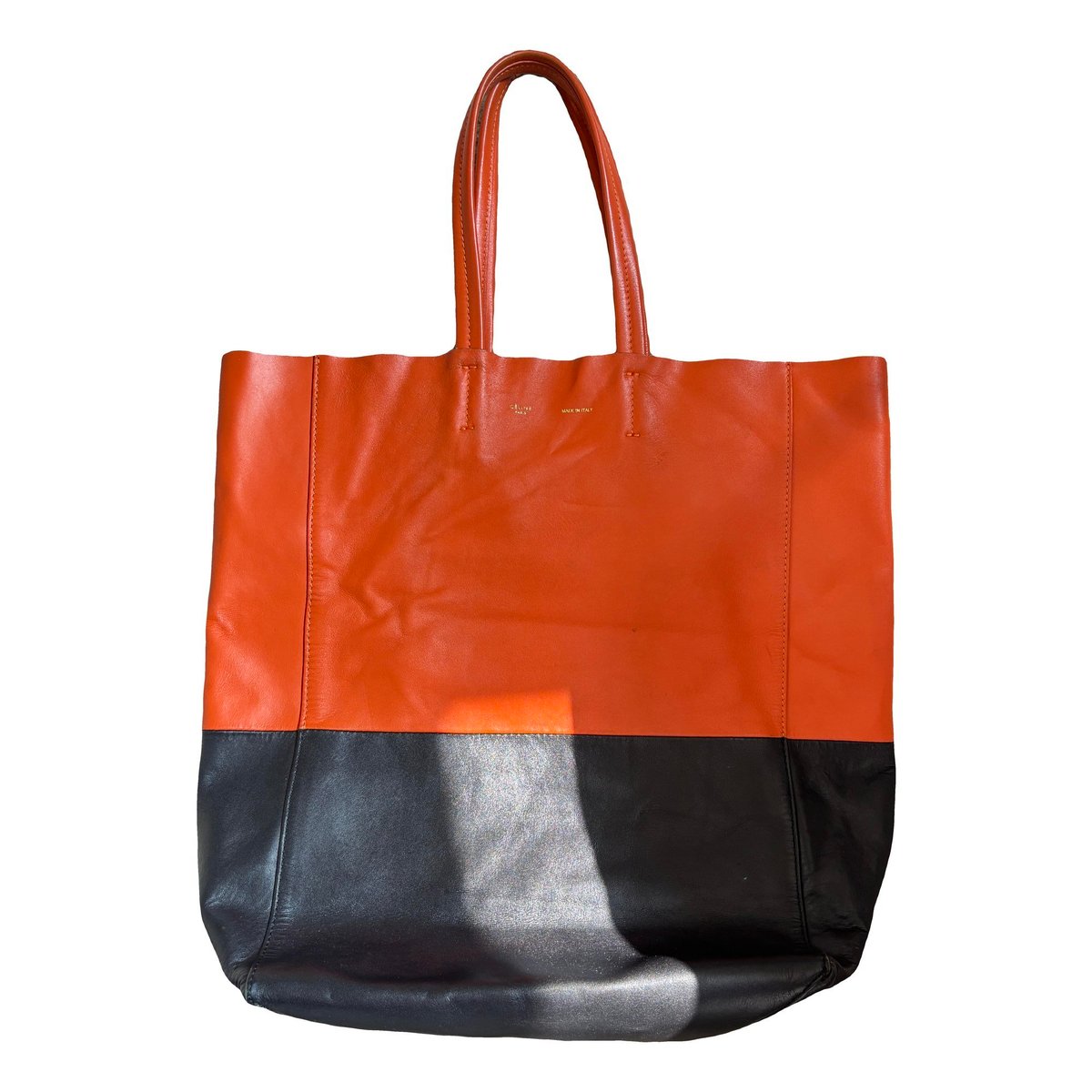 Cabas PM leather handbag