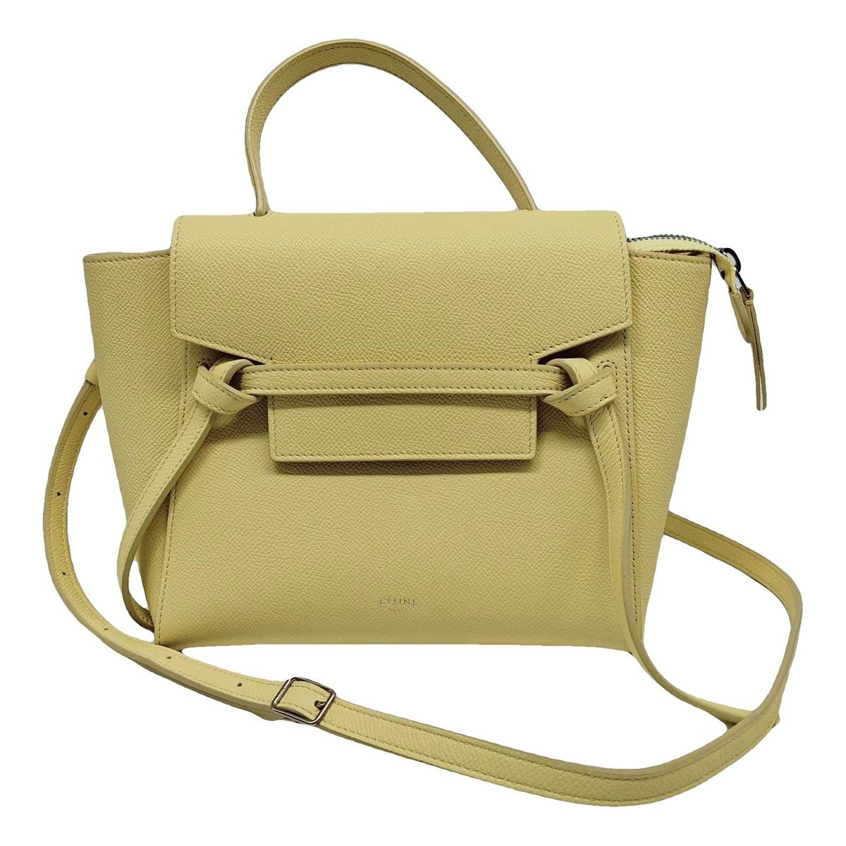 Belt leather handbag