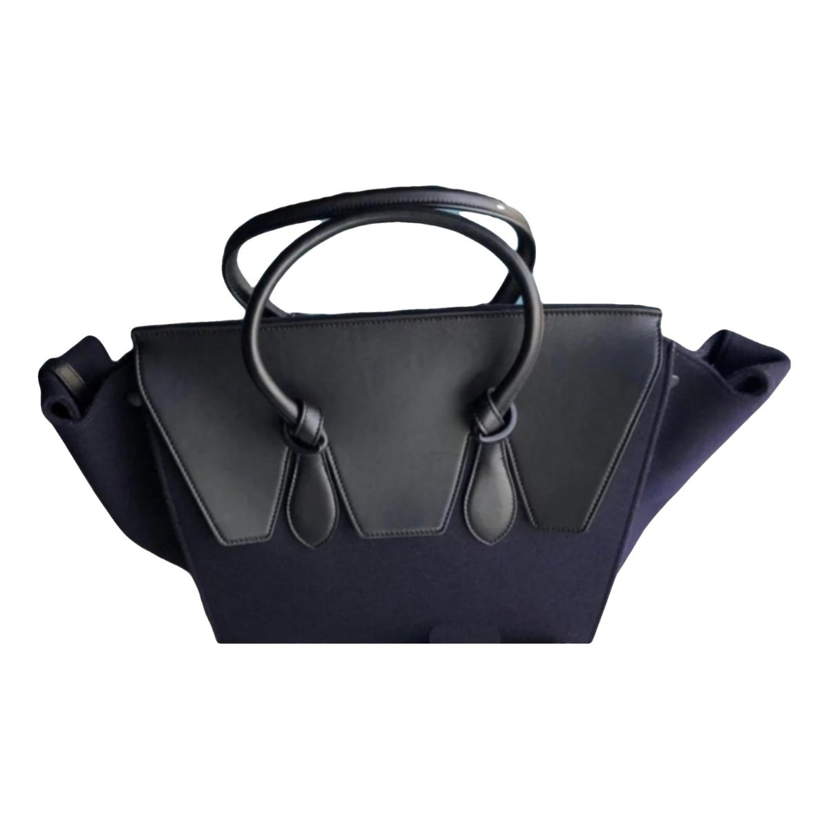 Tie wool handbag