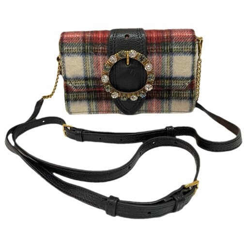 Miu Lady wool crossbody bag