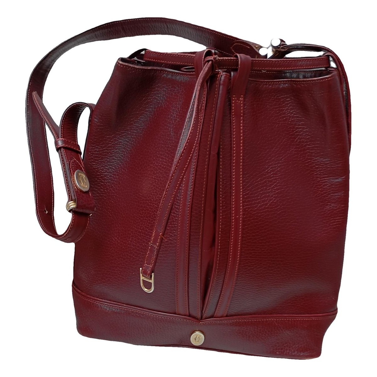 Seau leather handbag