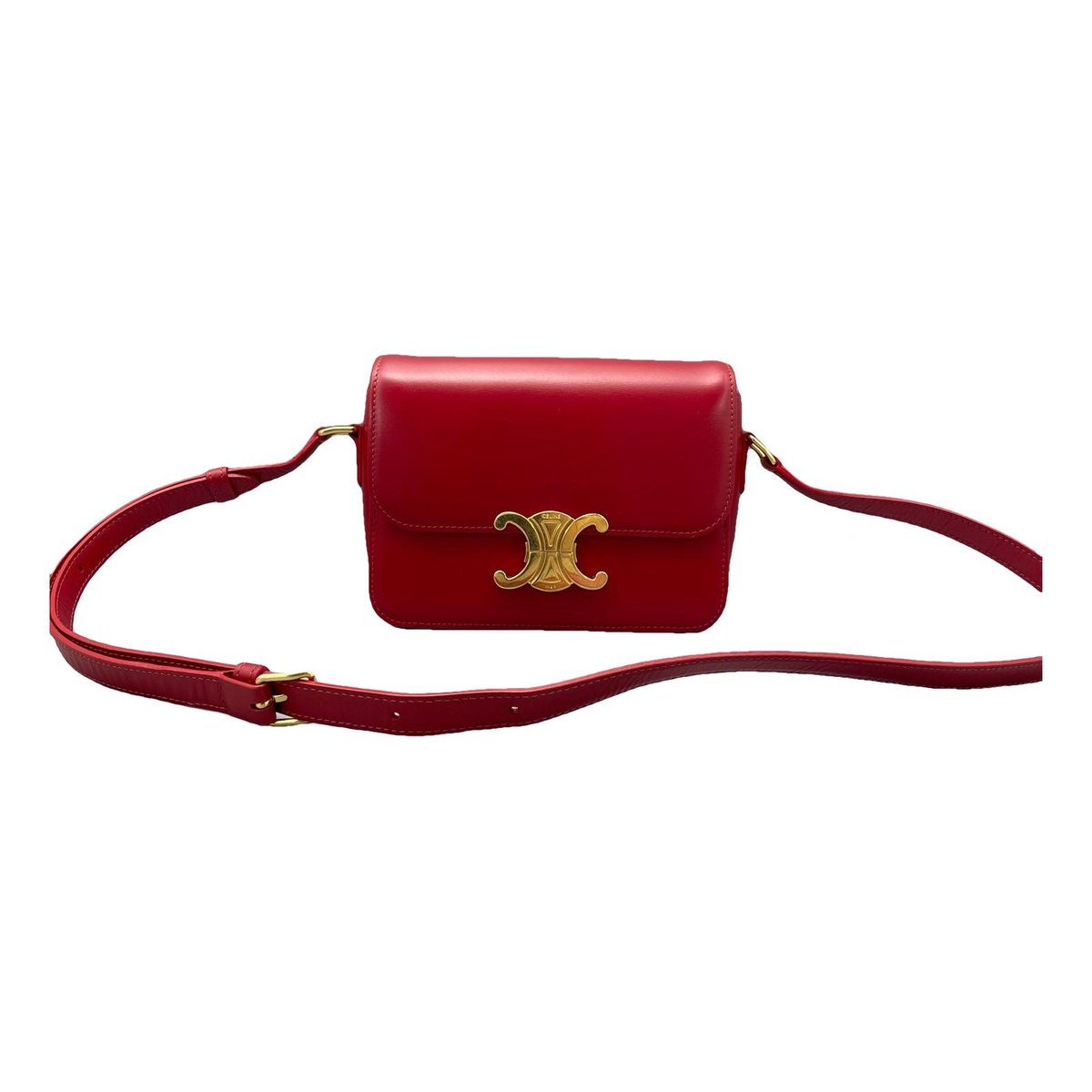 Triomphe leather handbag