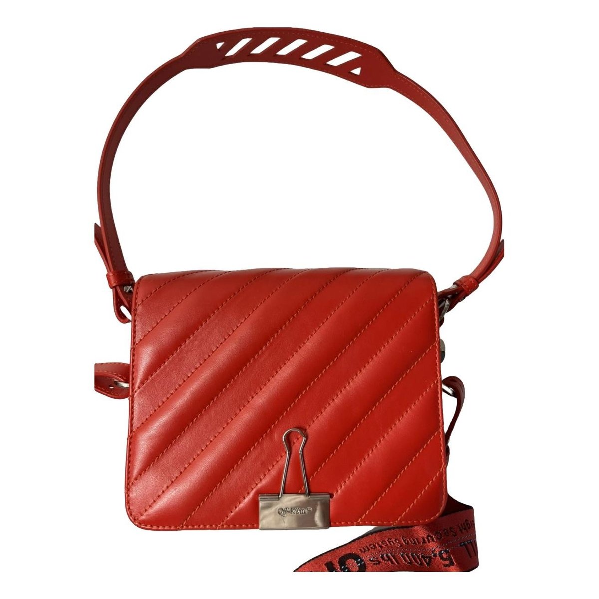 Binder leather crossbody bag