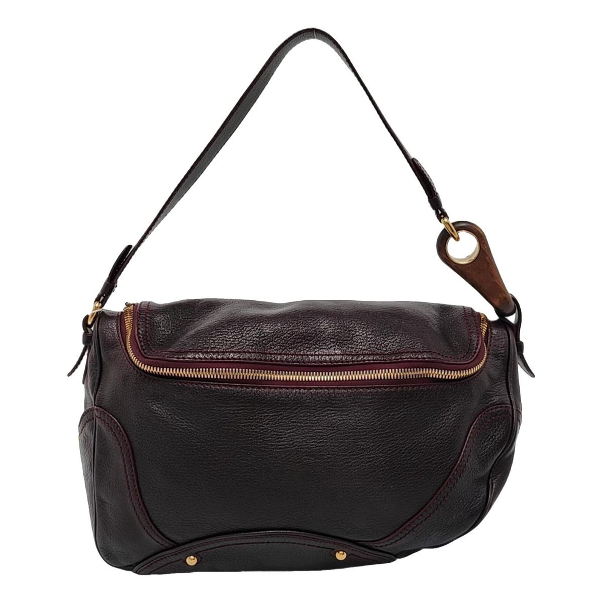 Charm leather handbag