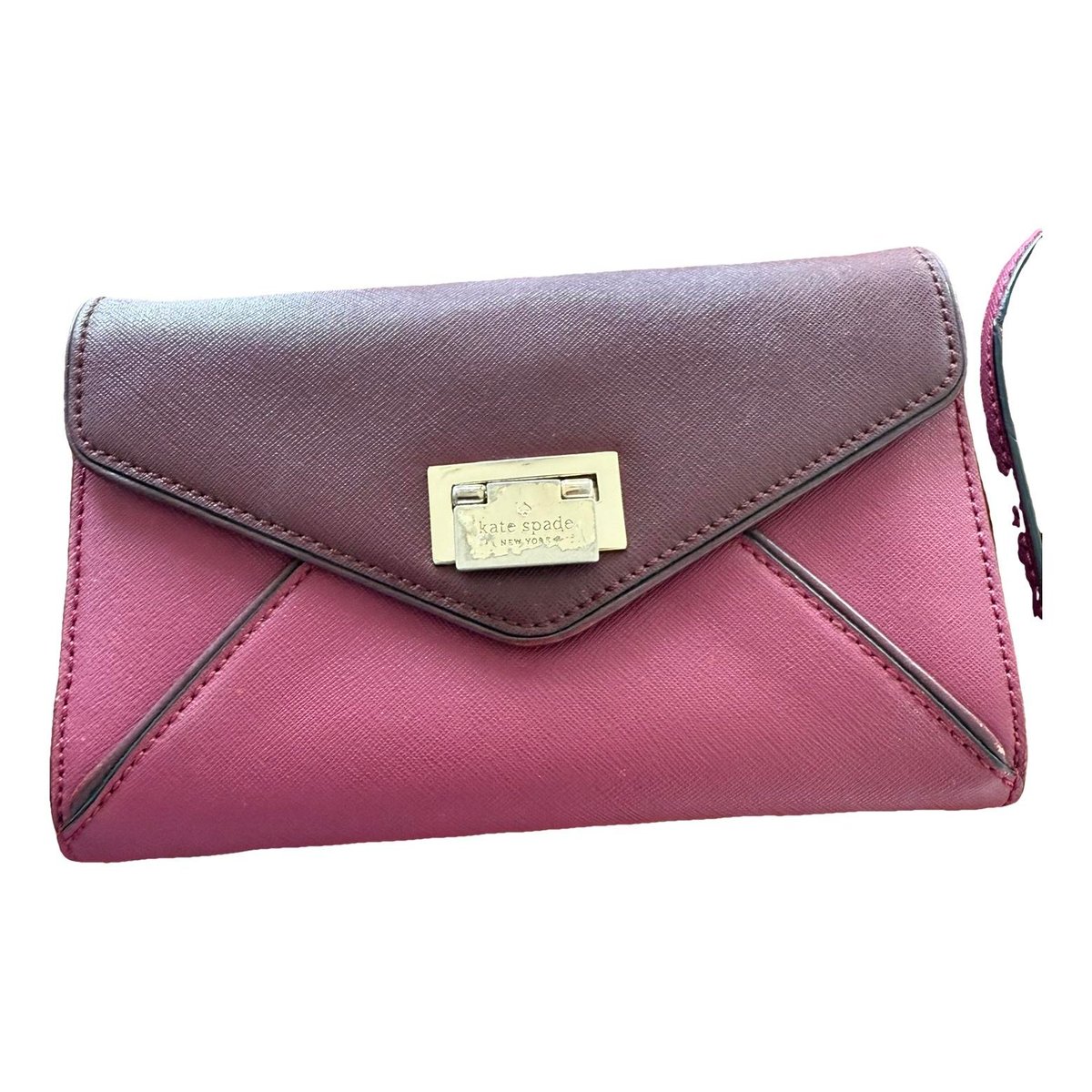 Leather clutch bag