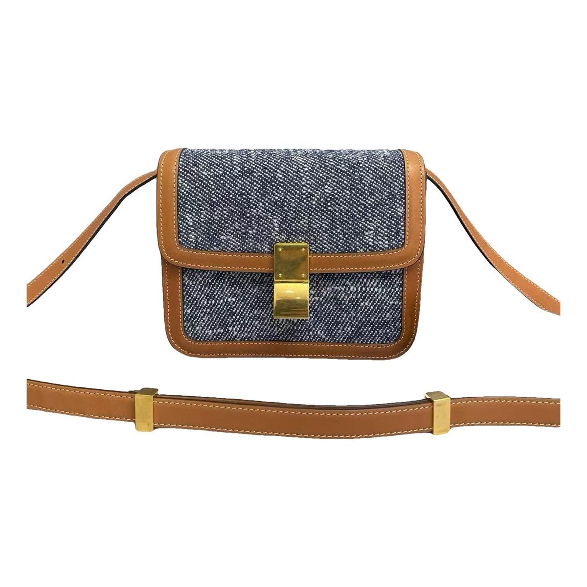 Classic leather crossbody bag