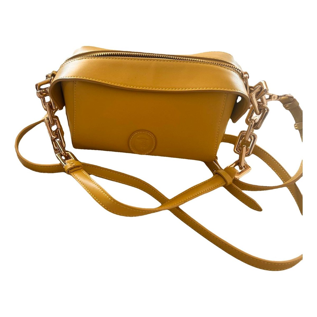Leather clutch bag