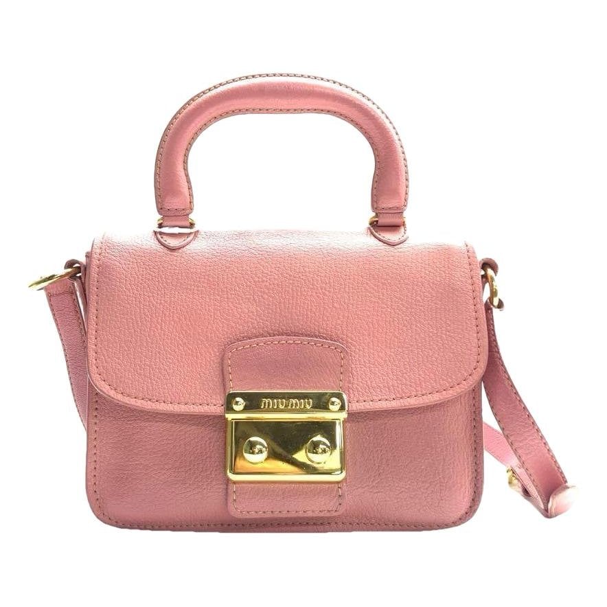 Miu Confidential leather crossbody bag