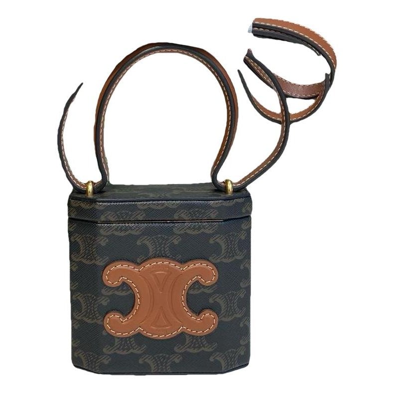 Triomphe vinyl crossbody bag