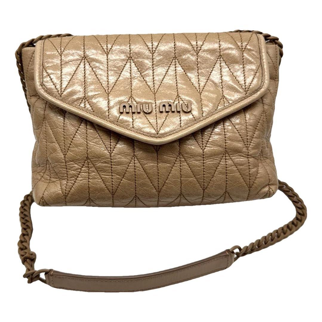 Miu Confidential leather crossbody bag