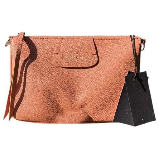 Leather clutch bag