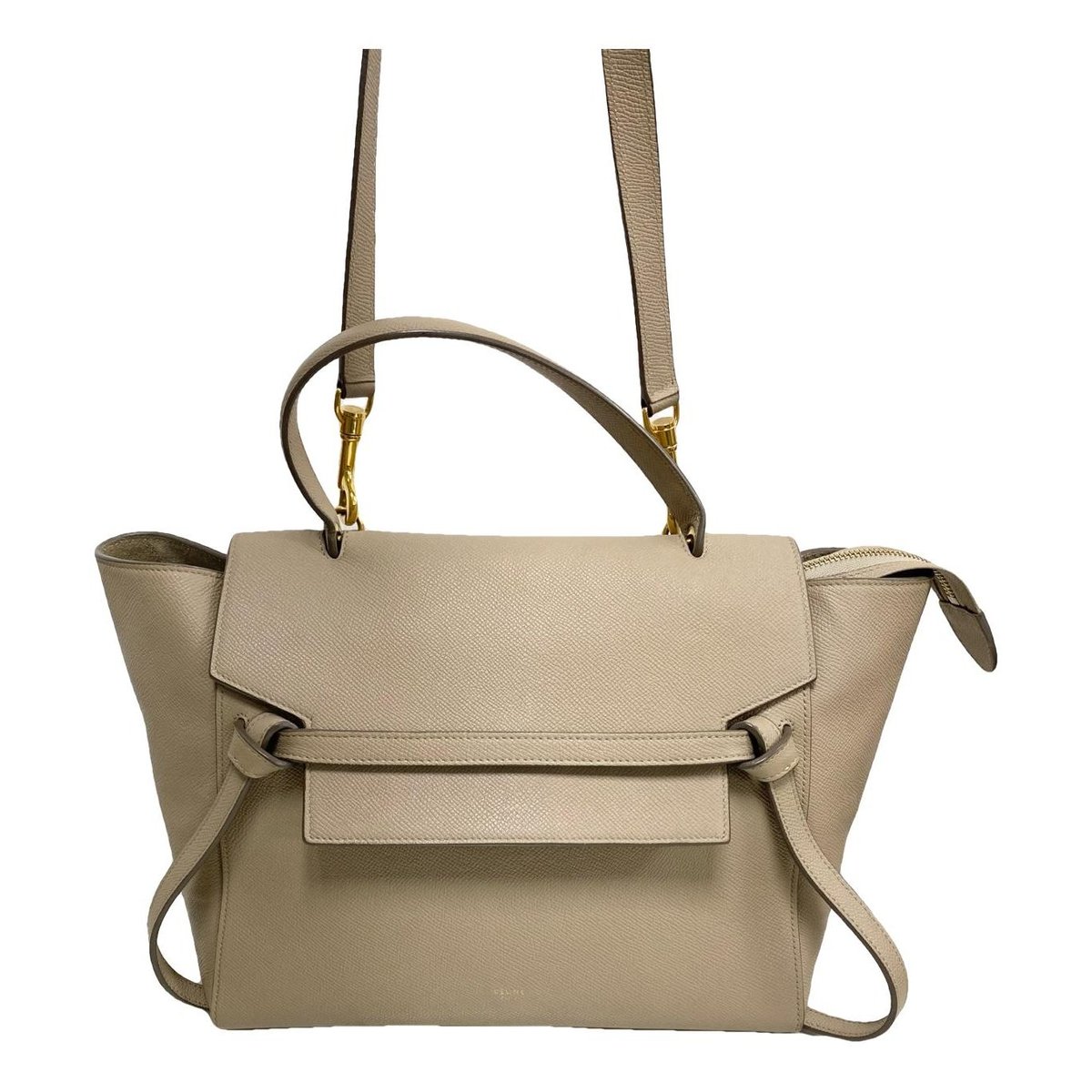 Belt leather handbag