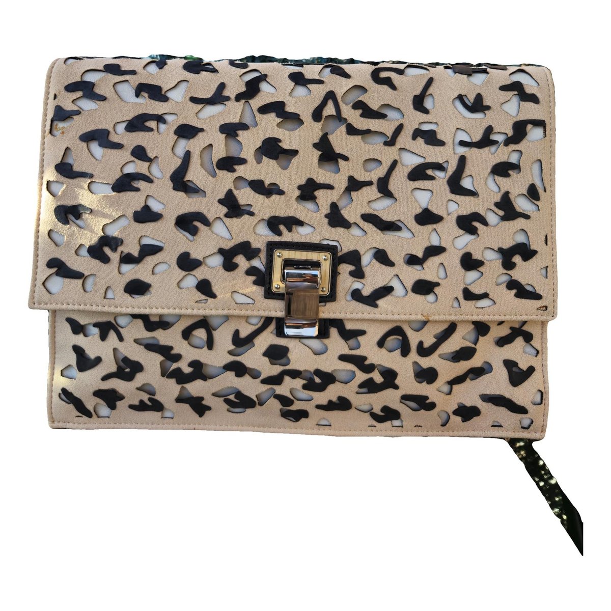 Lunch leather clutch bag
