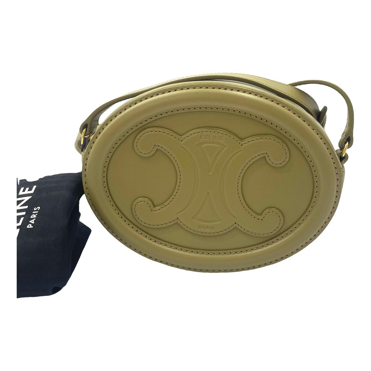 Triomphe leather handbag