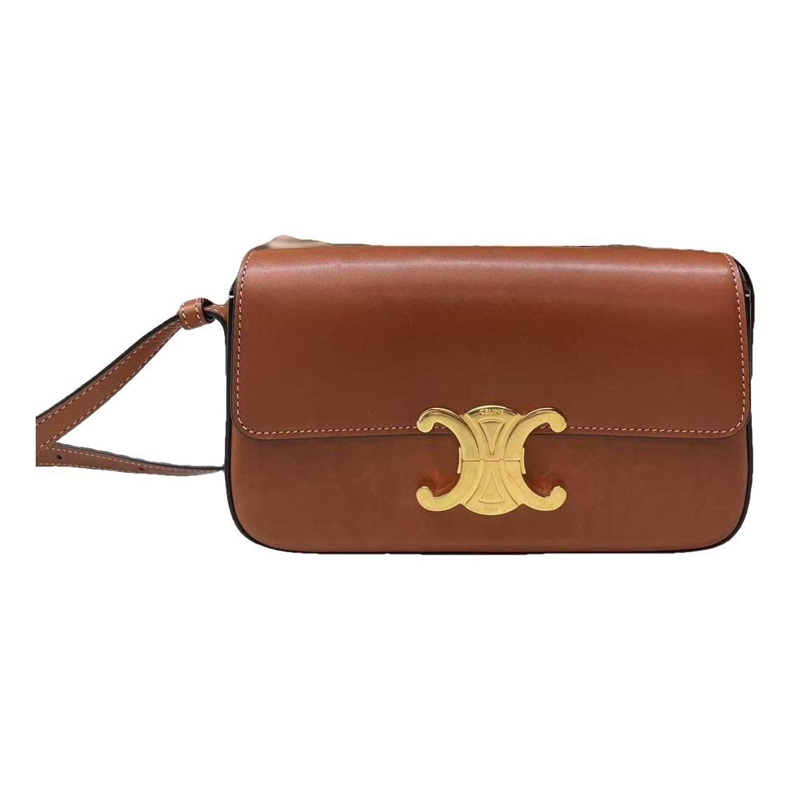 Triomphe leather handbag