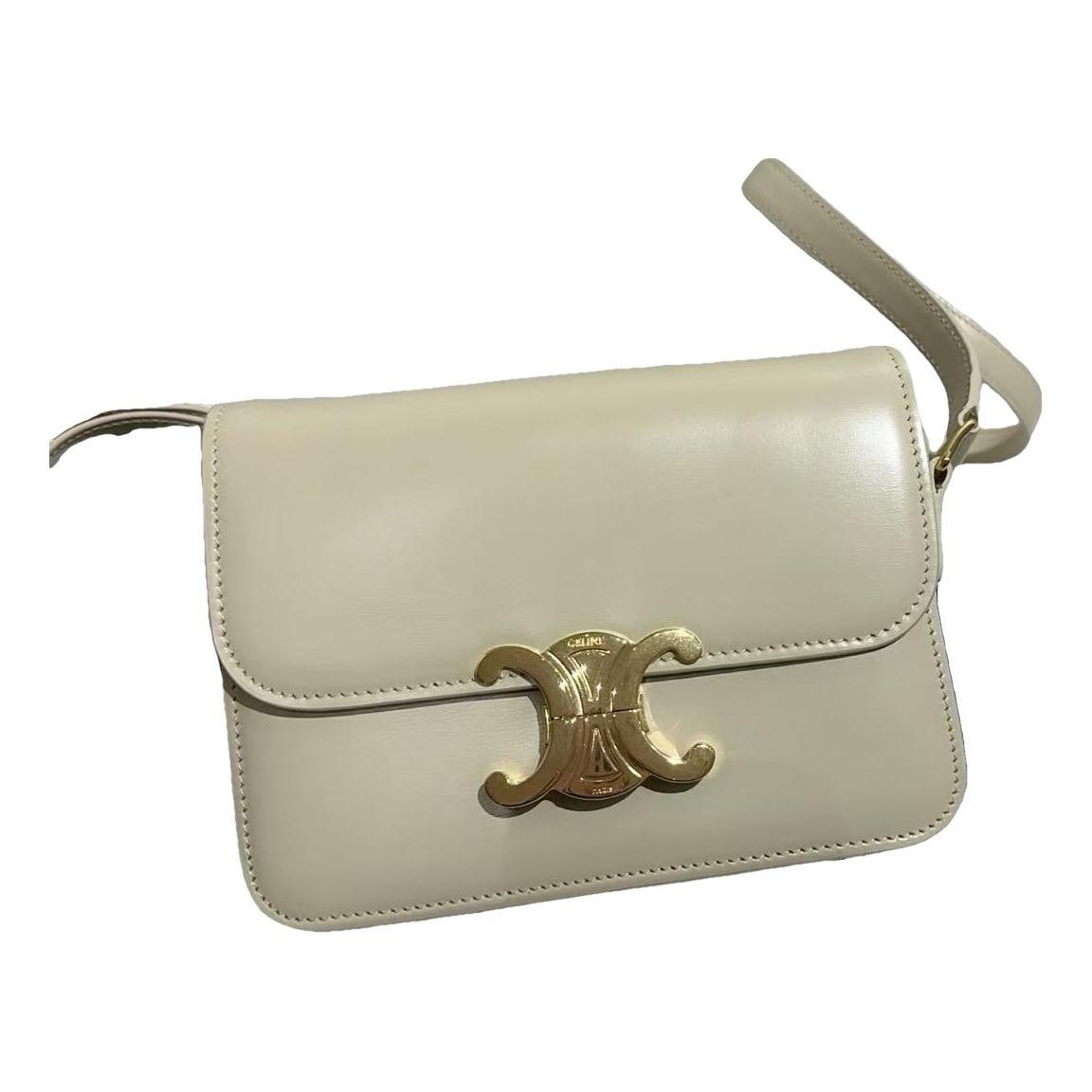 Triomphe leather handbag