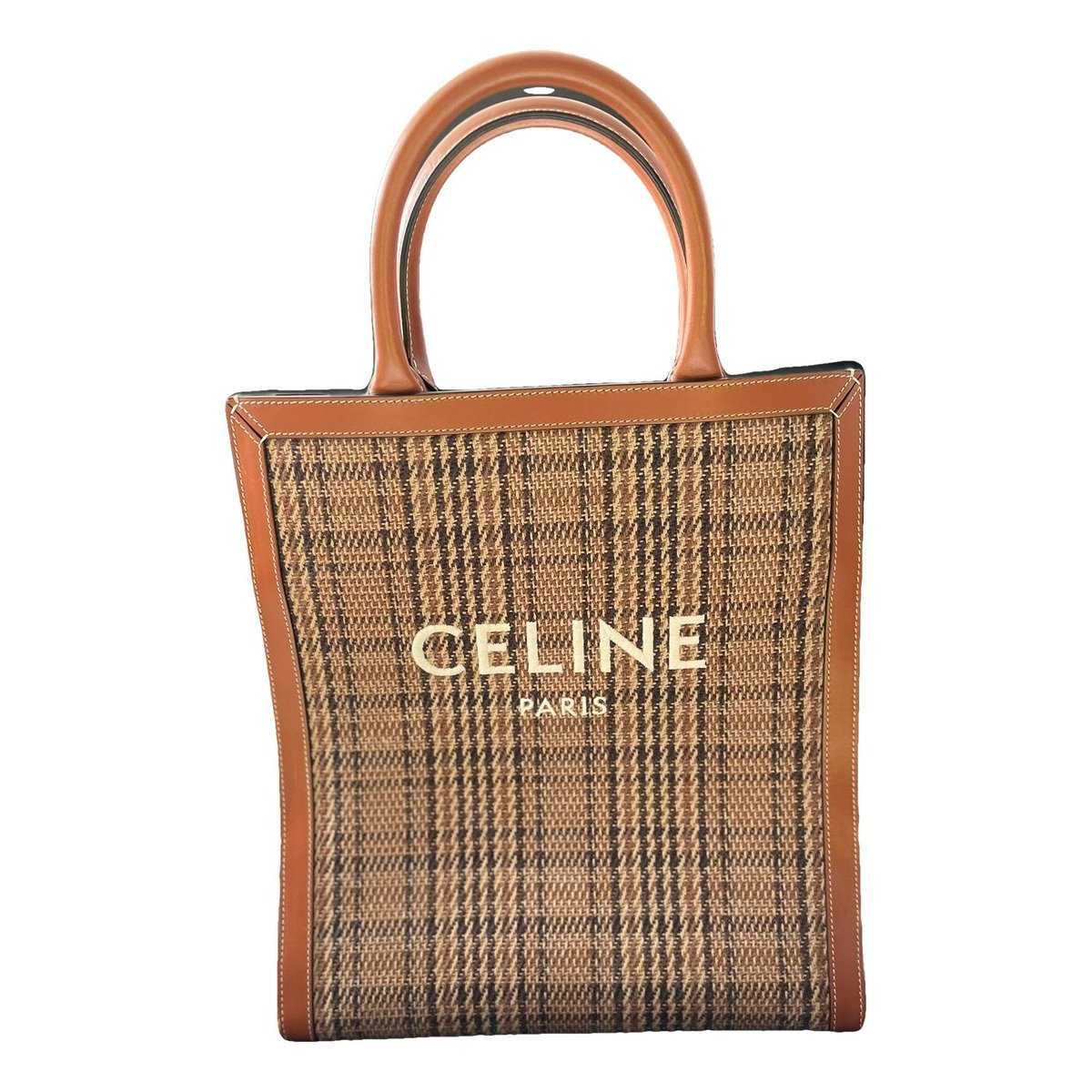 Cabas Vertical leather handbag