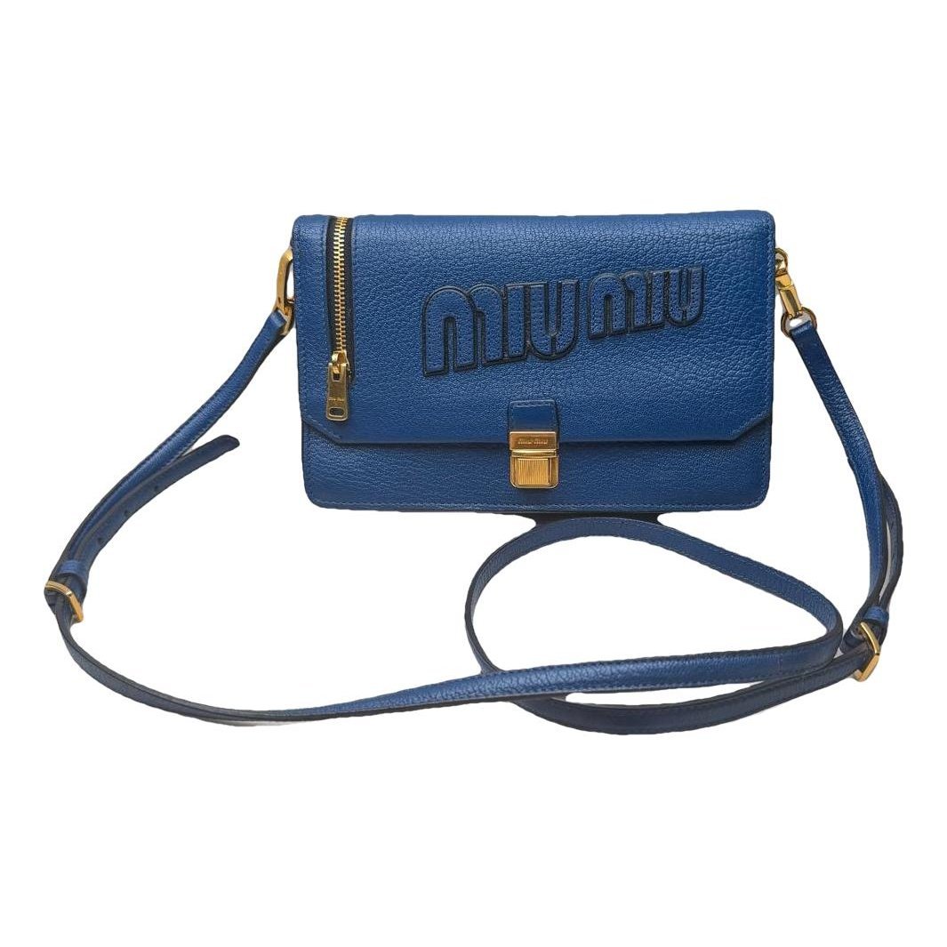 Miu Confidential leather crossbody bag