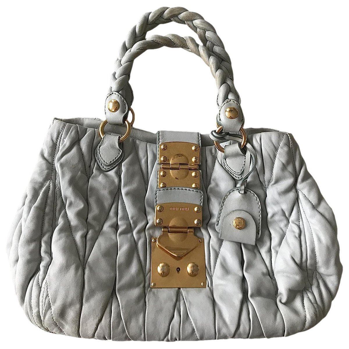 Bow bag leather handbag