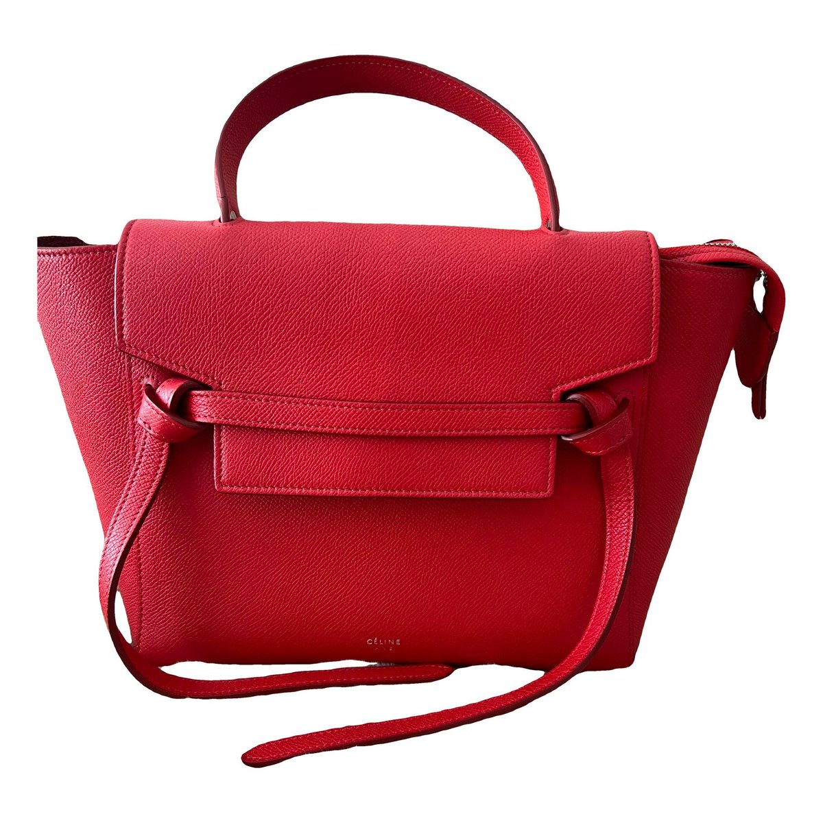 Belt leather handbag