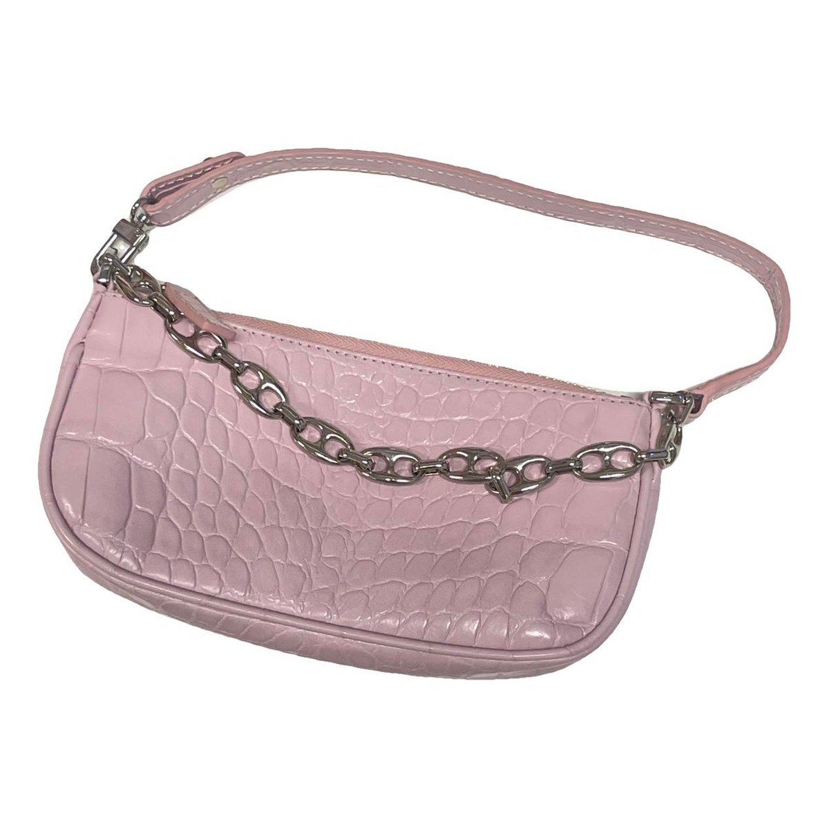 Leather clutch bag
