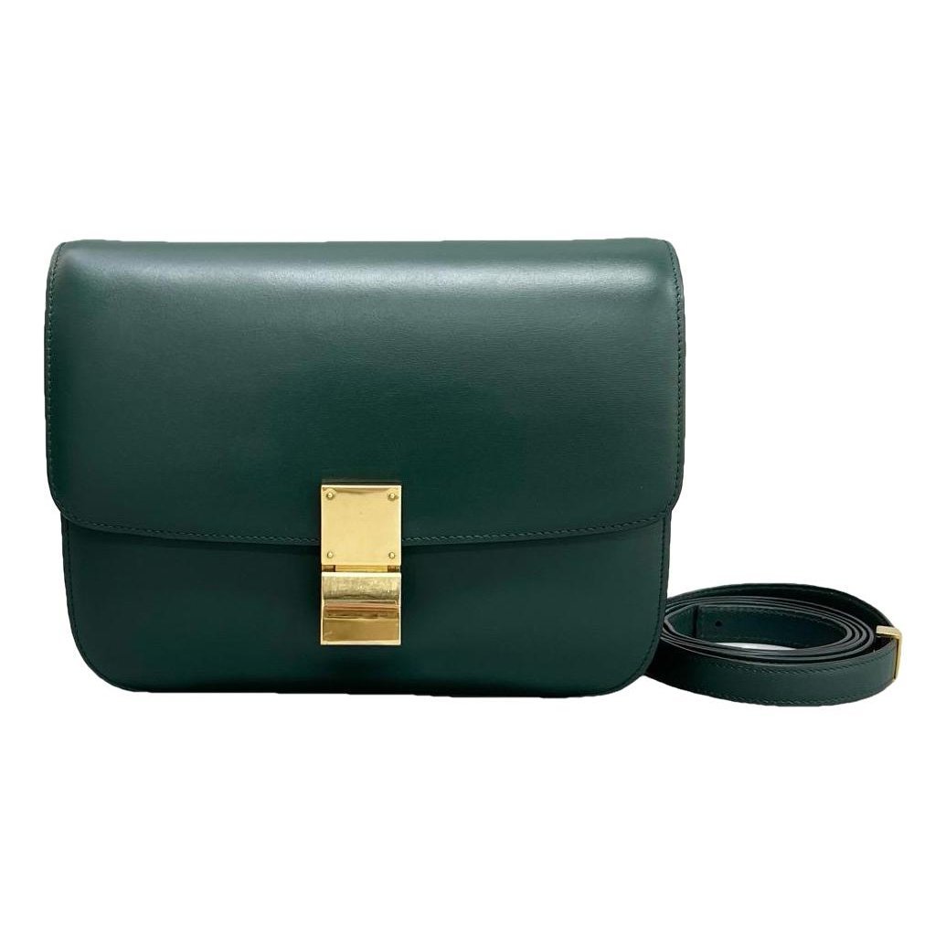 Classic leather crossbody bag