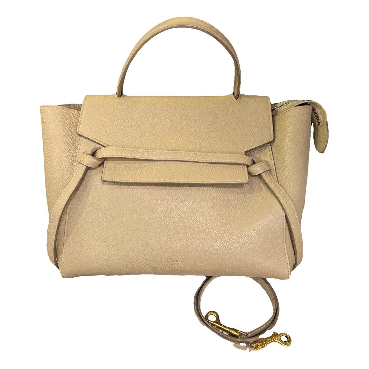 Belt leather handbag