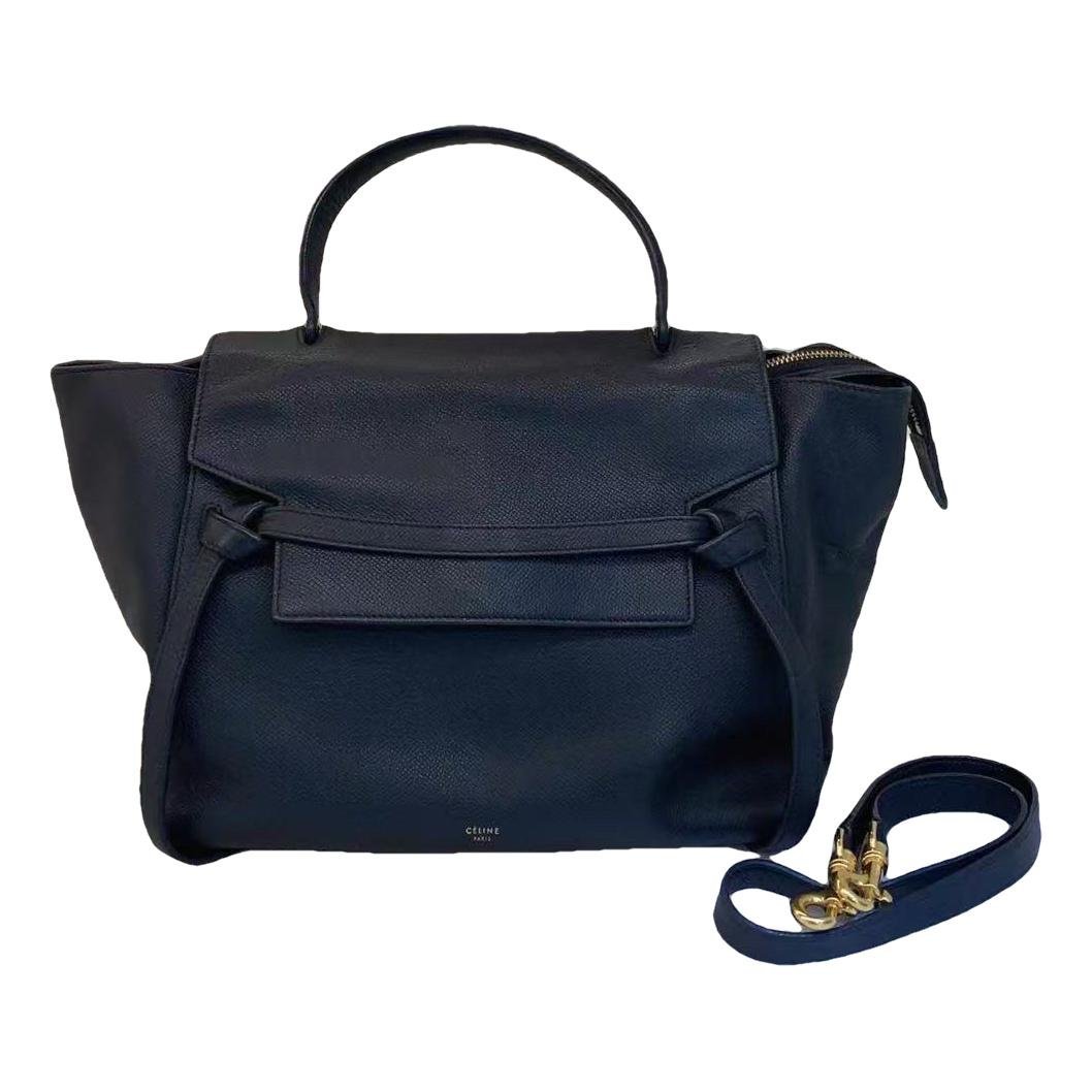 Belt leather handbag