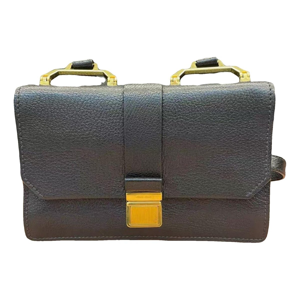Madras leather handbag