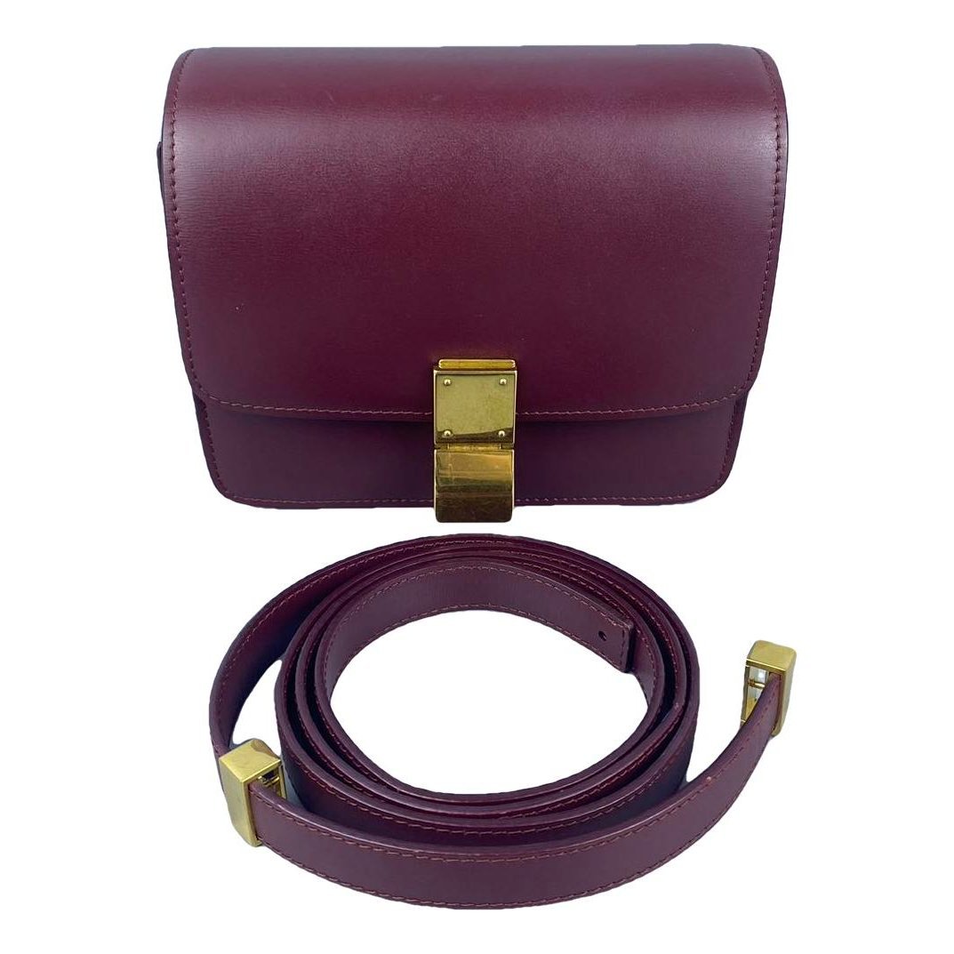 Classic leather crossbody bag