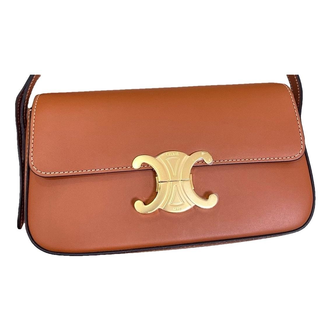 Triomphe Long leather handbag
