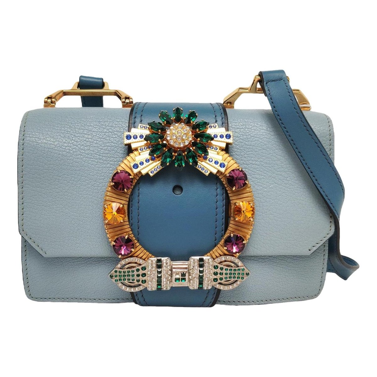 Miu Lady leather handbag