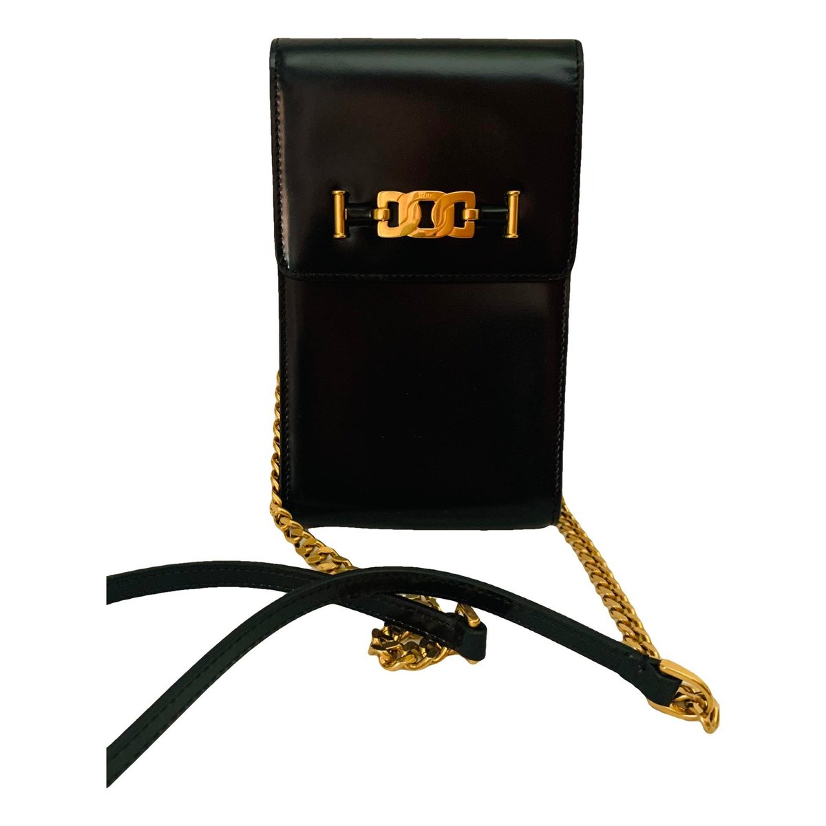 Leather clutch bag