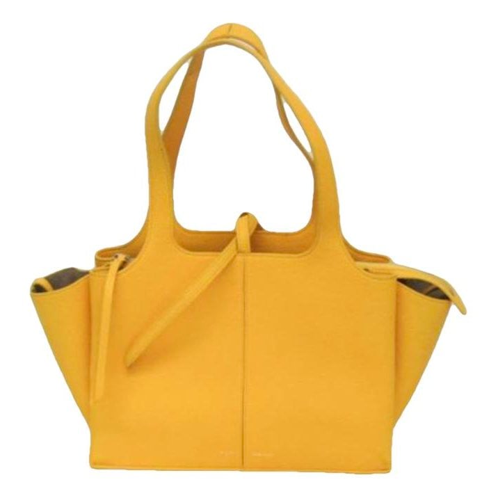 Tri-Fold leather tote