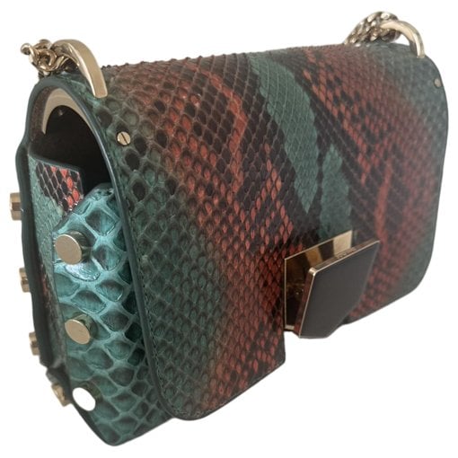 Lockett python crossbody bag