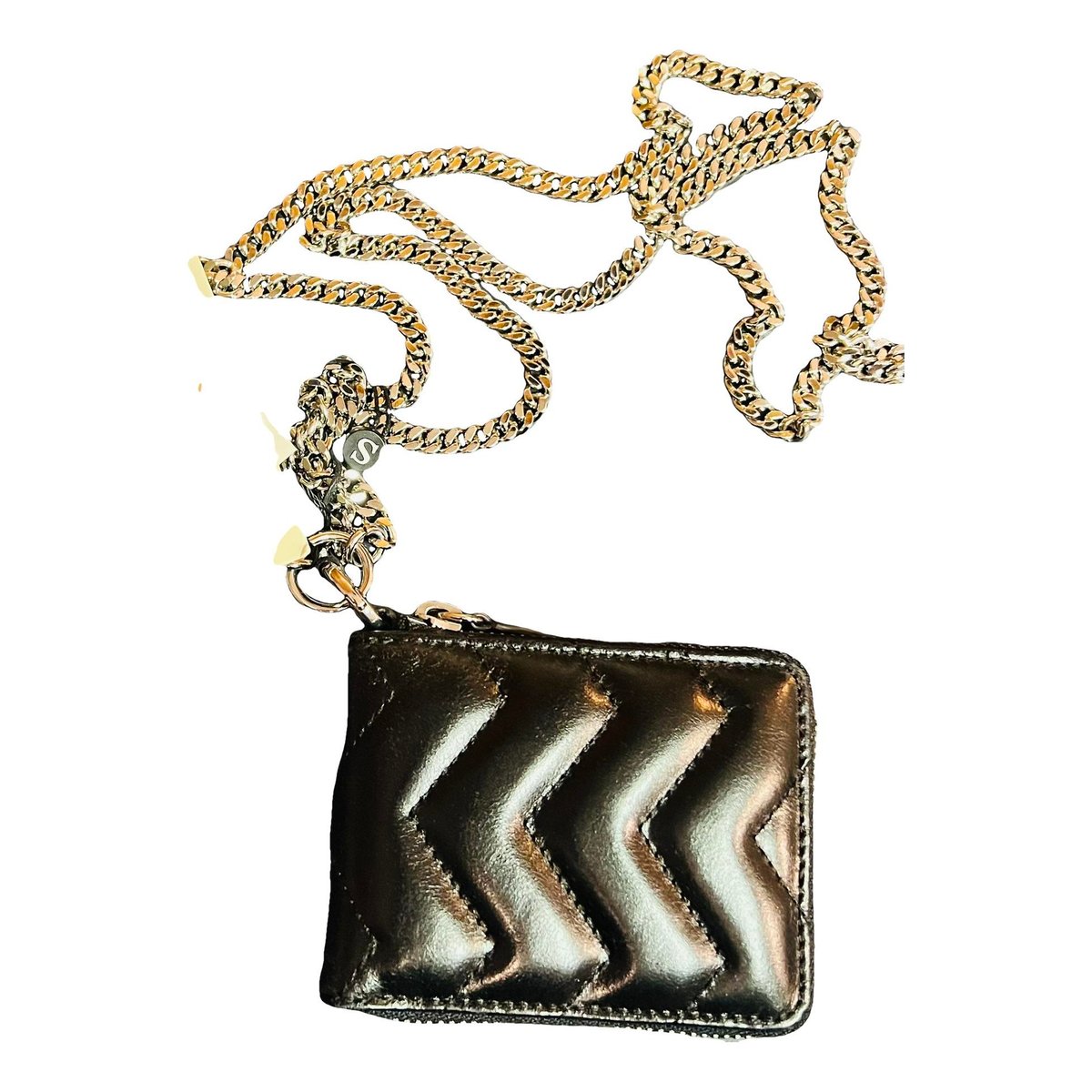 Leather clutch bag
