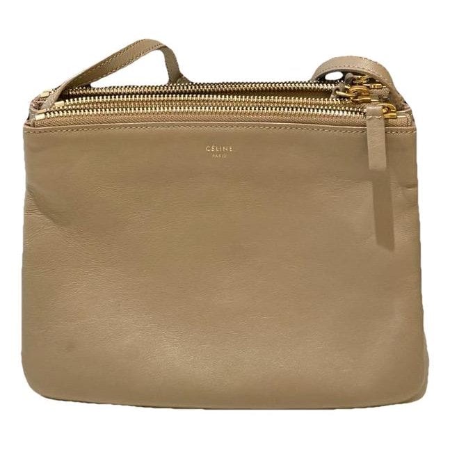 Trio leather crossbody bag