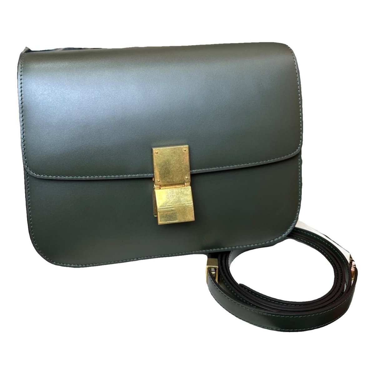 Classic leather crossbody bag