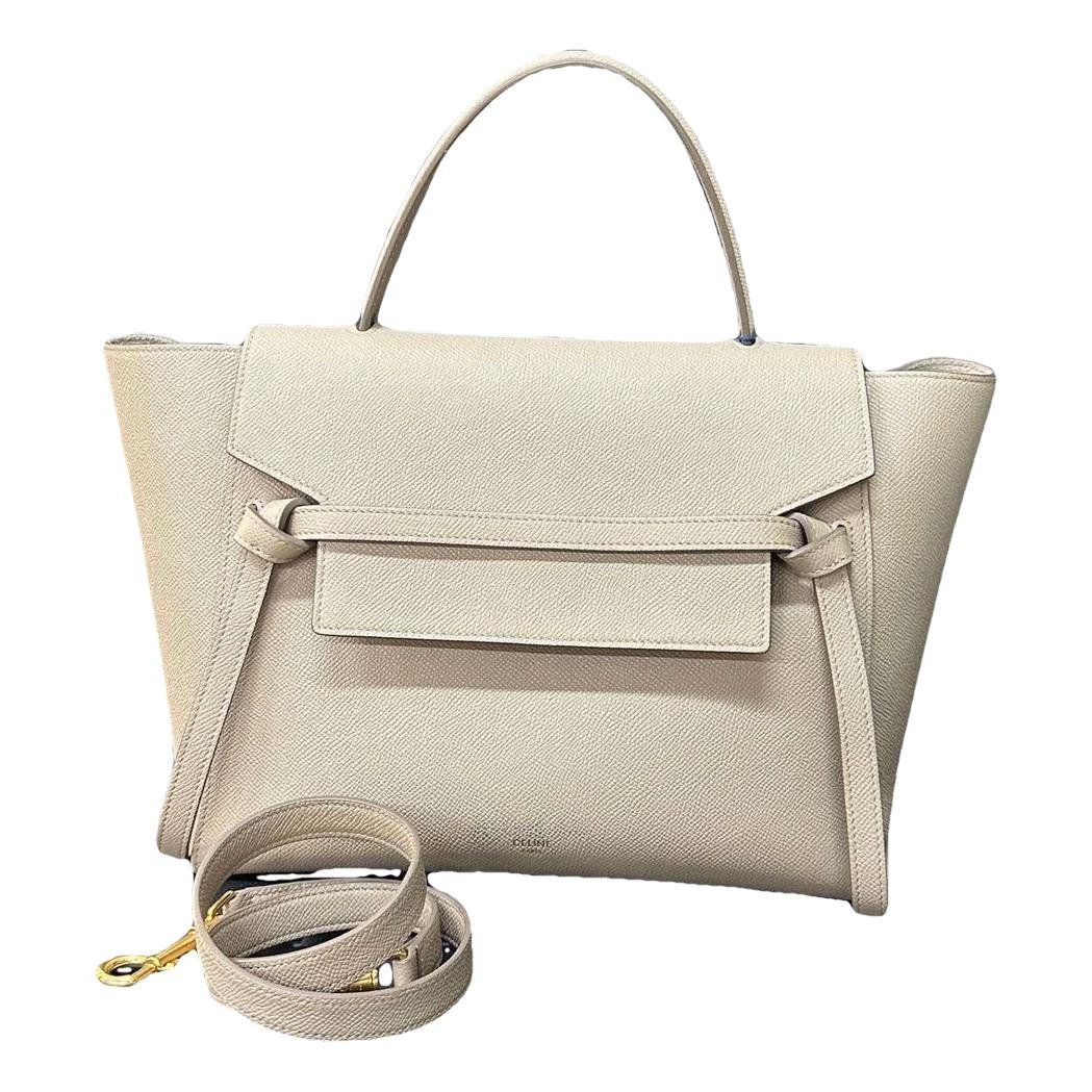 Belt leather handbag