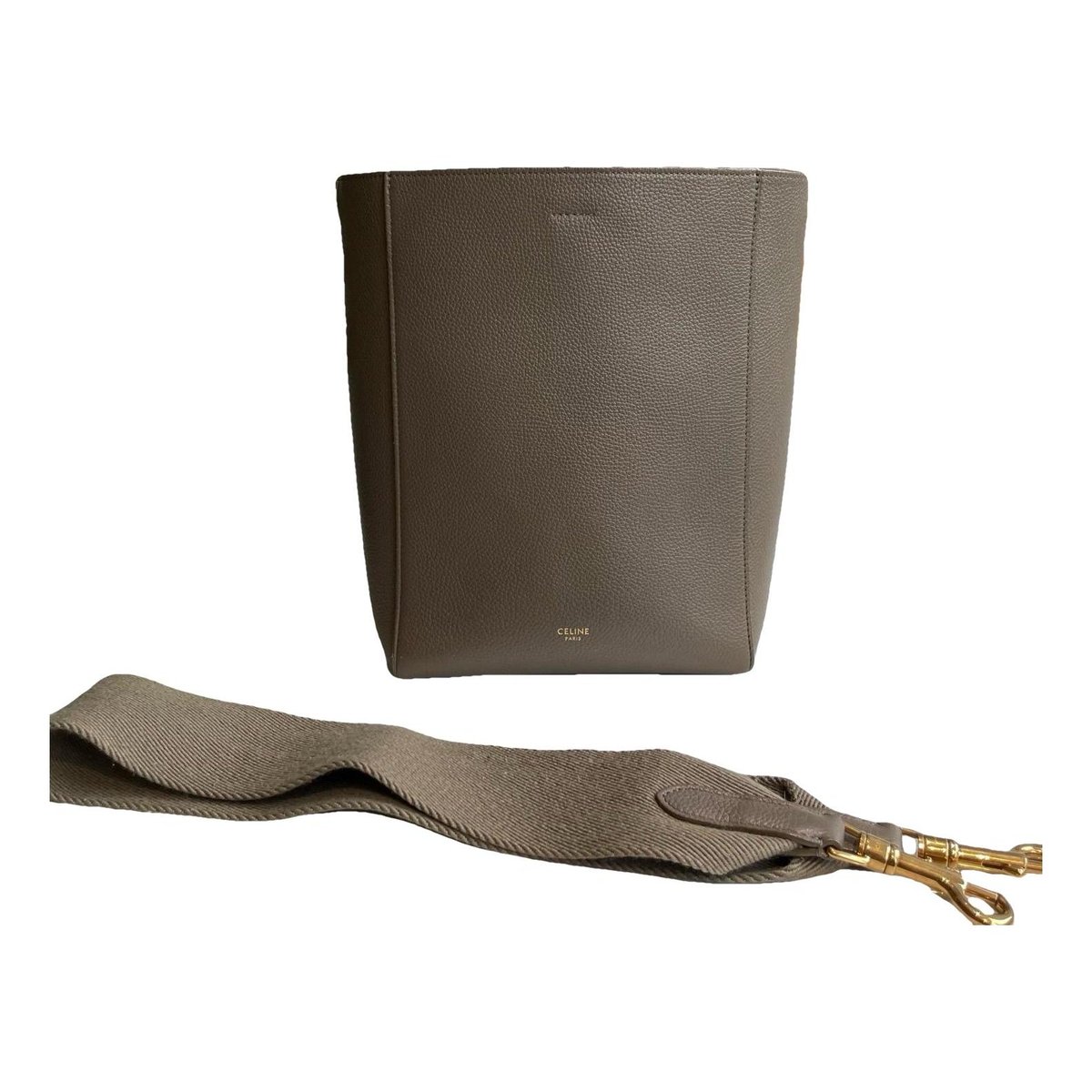 Seau Sangle leather handbag