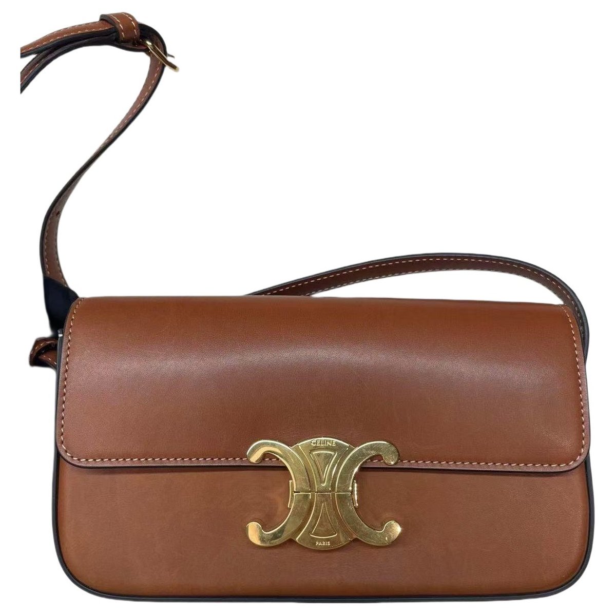 Triomphe leather handbag