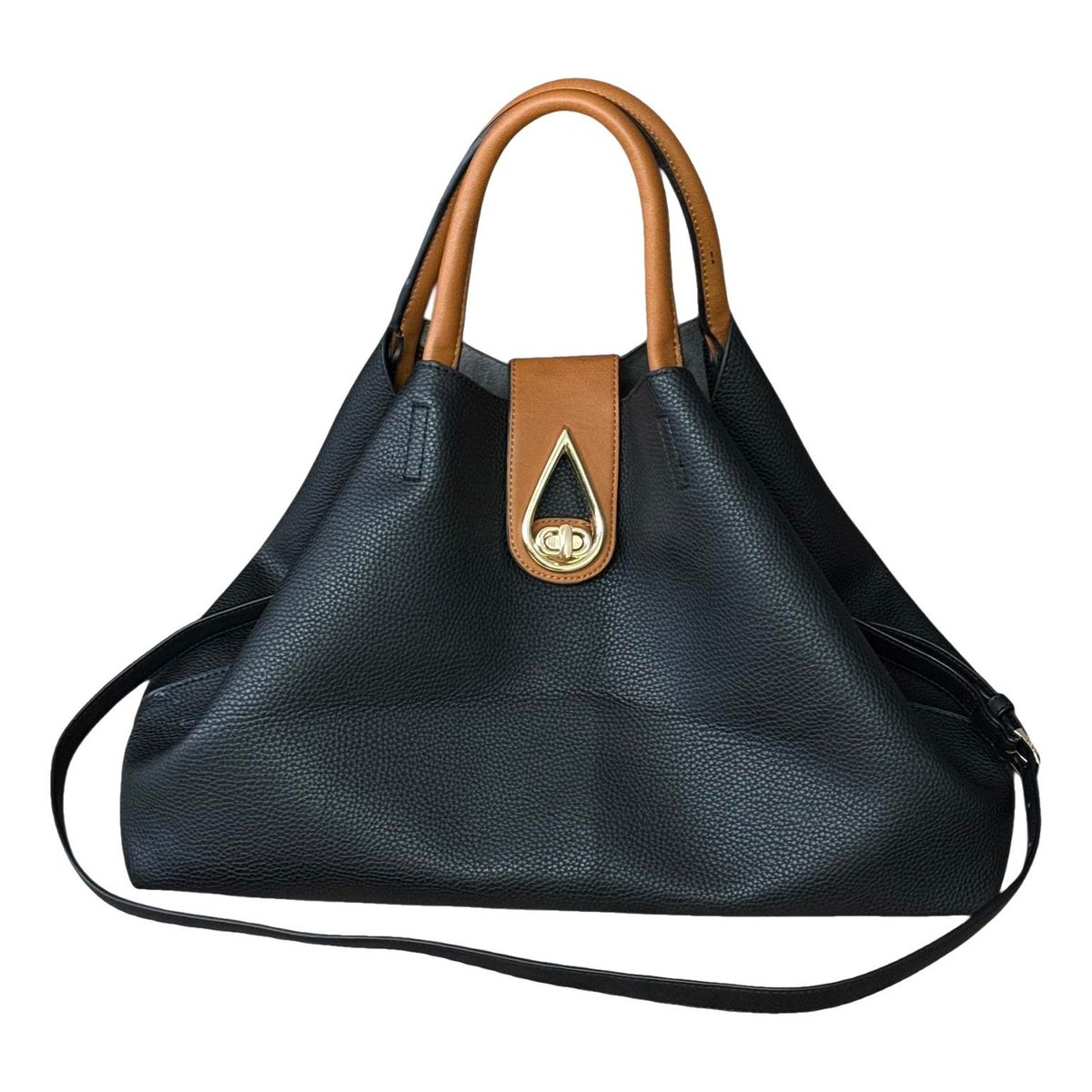 Leather clutch bag