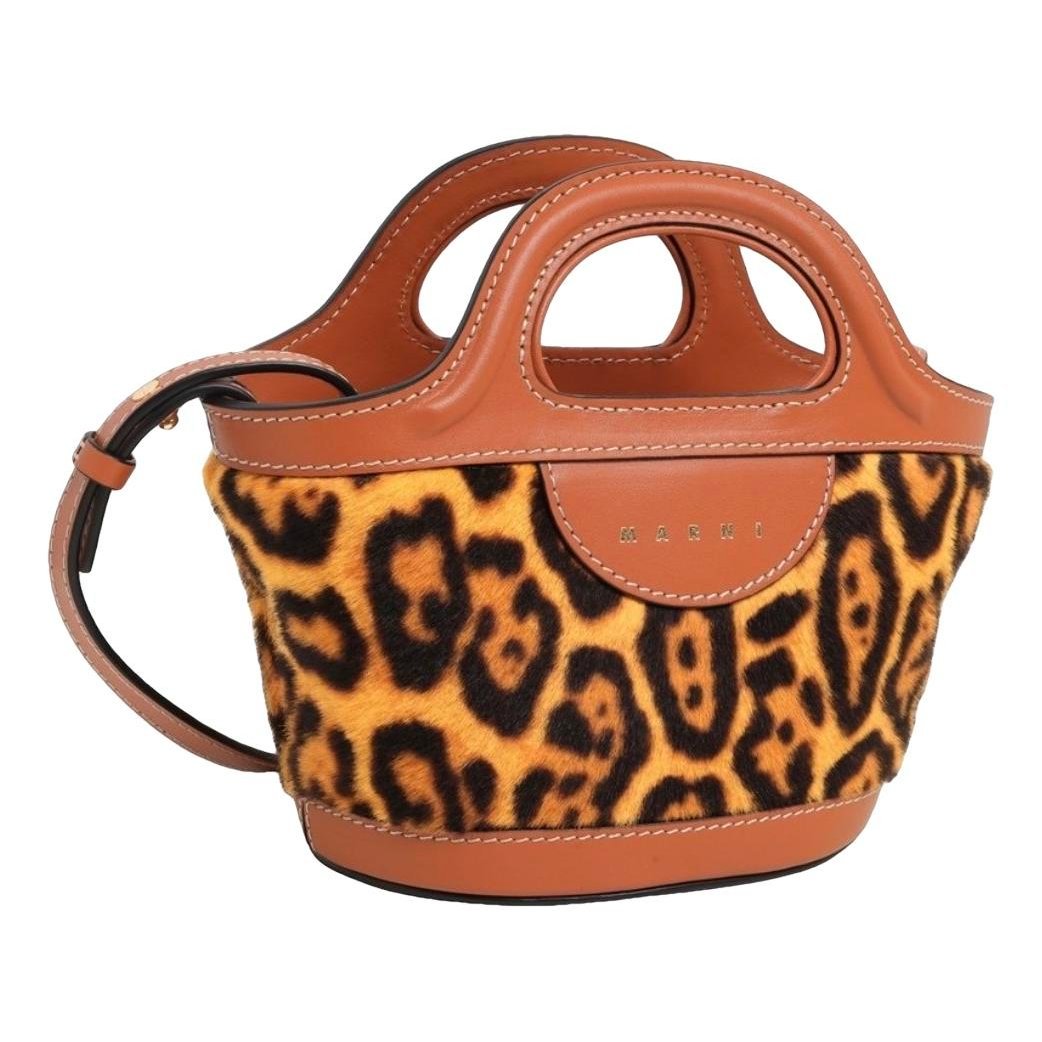 Tropicalia leather handbag