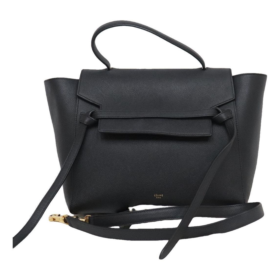 Belt leather handbag