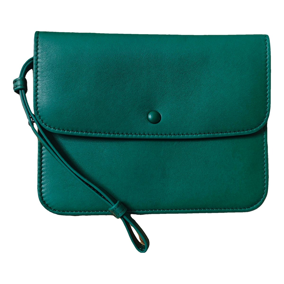 Leather clutch bag