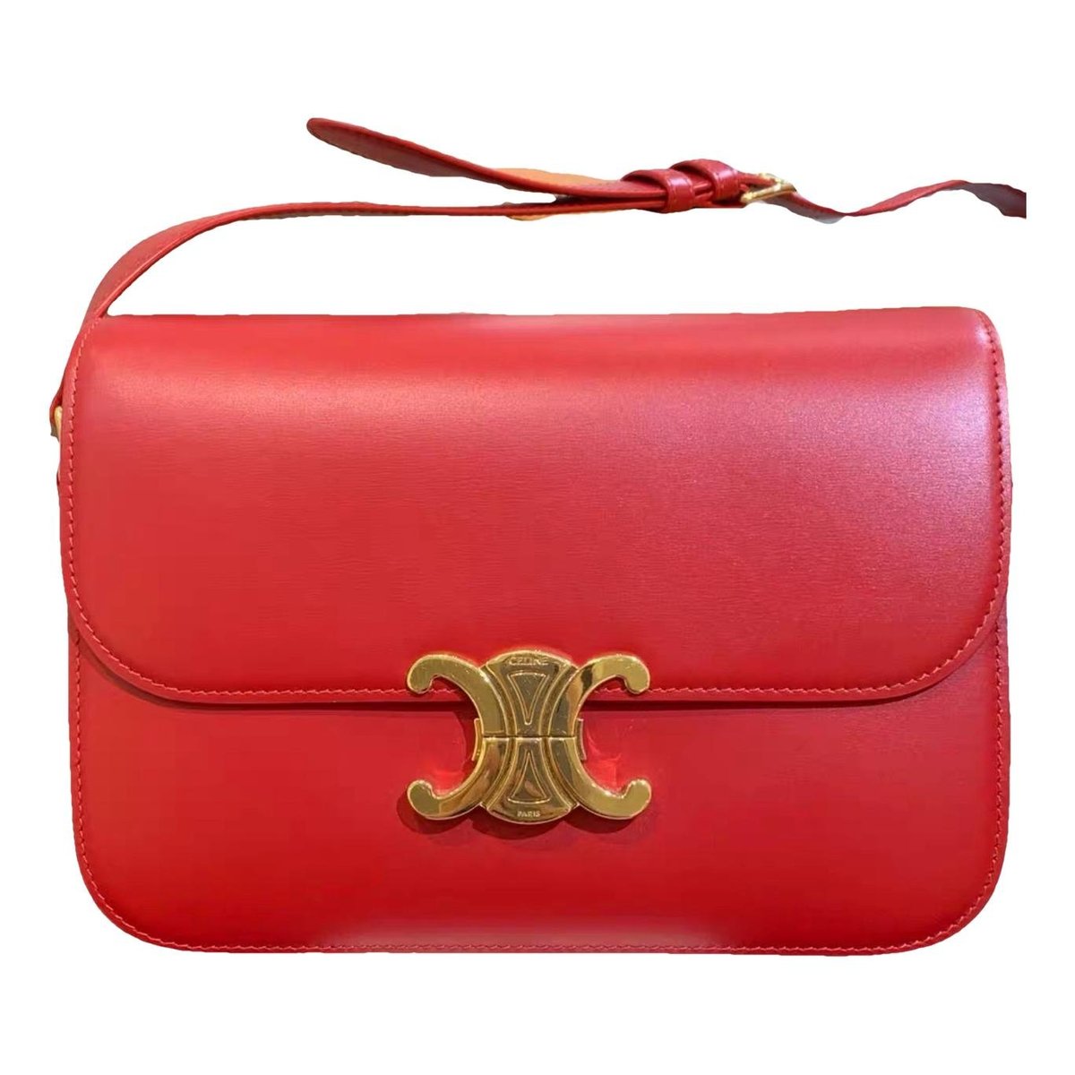 Triomphe leather handbag