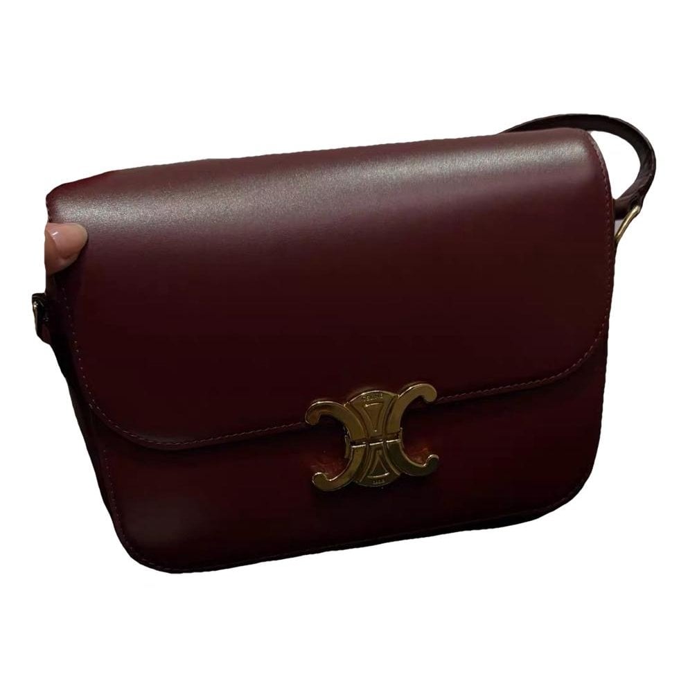 Triomphe leather handbag