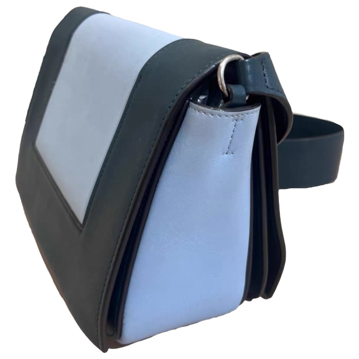 Frame leather crossbody bag