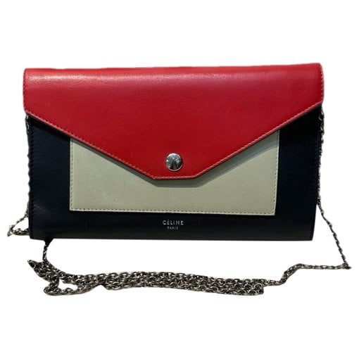 Pocket leather crossbody bag